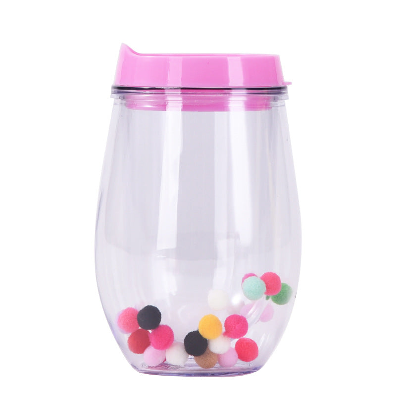 Wholesale U-shaped eggshell cup 10oz settable belly cup egg thermos cup